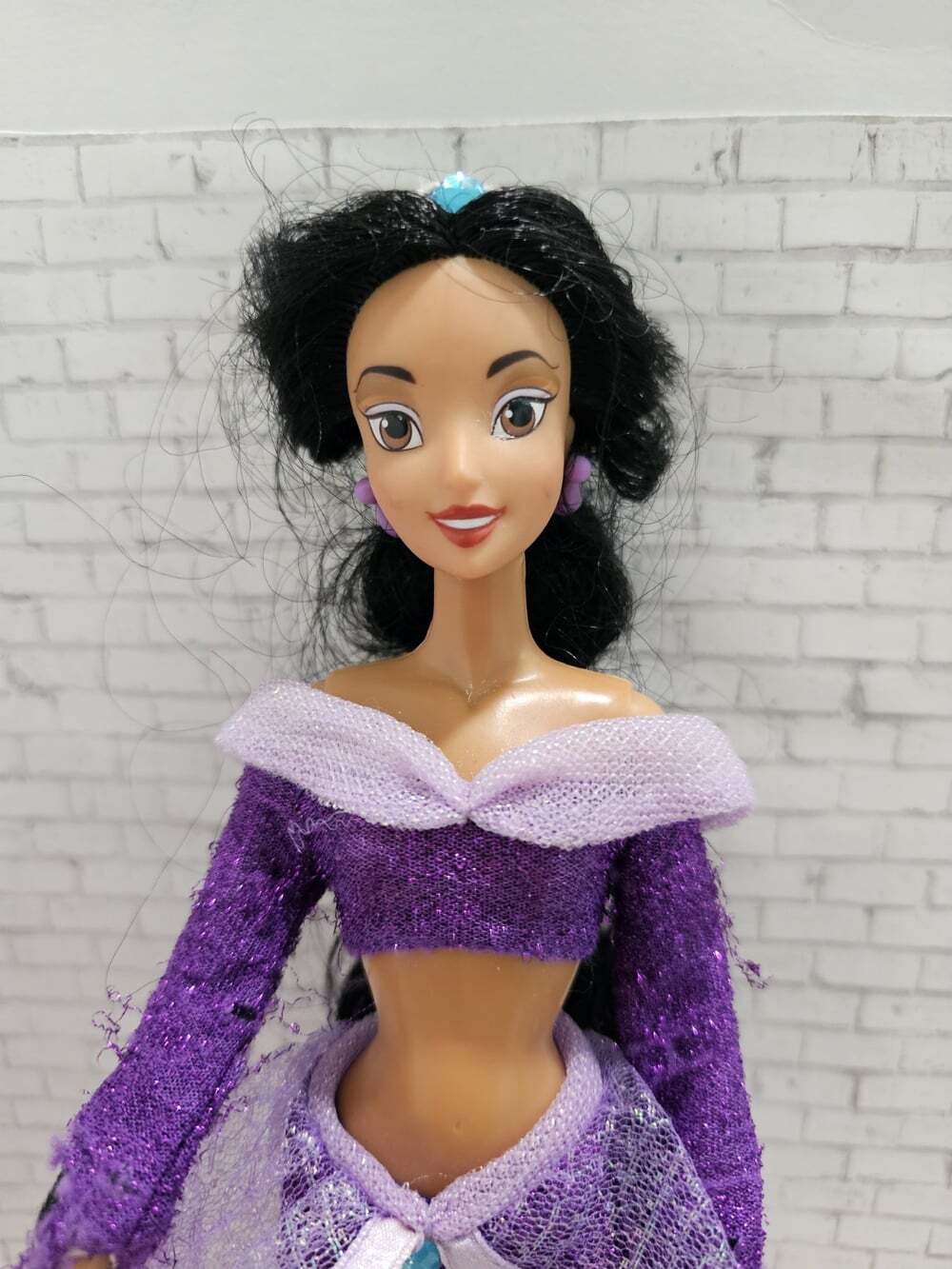 Vintage 90s Disney Store Jasmine Aladdin Purple Classic Collection Doll
